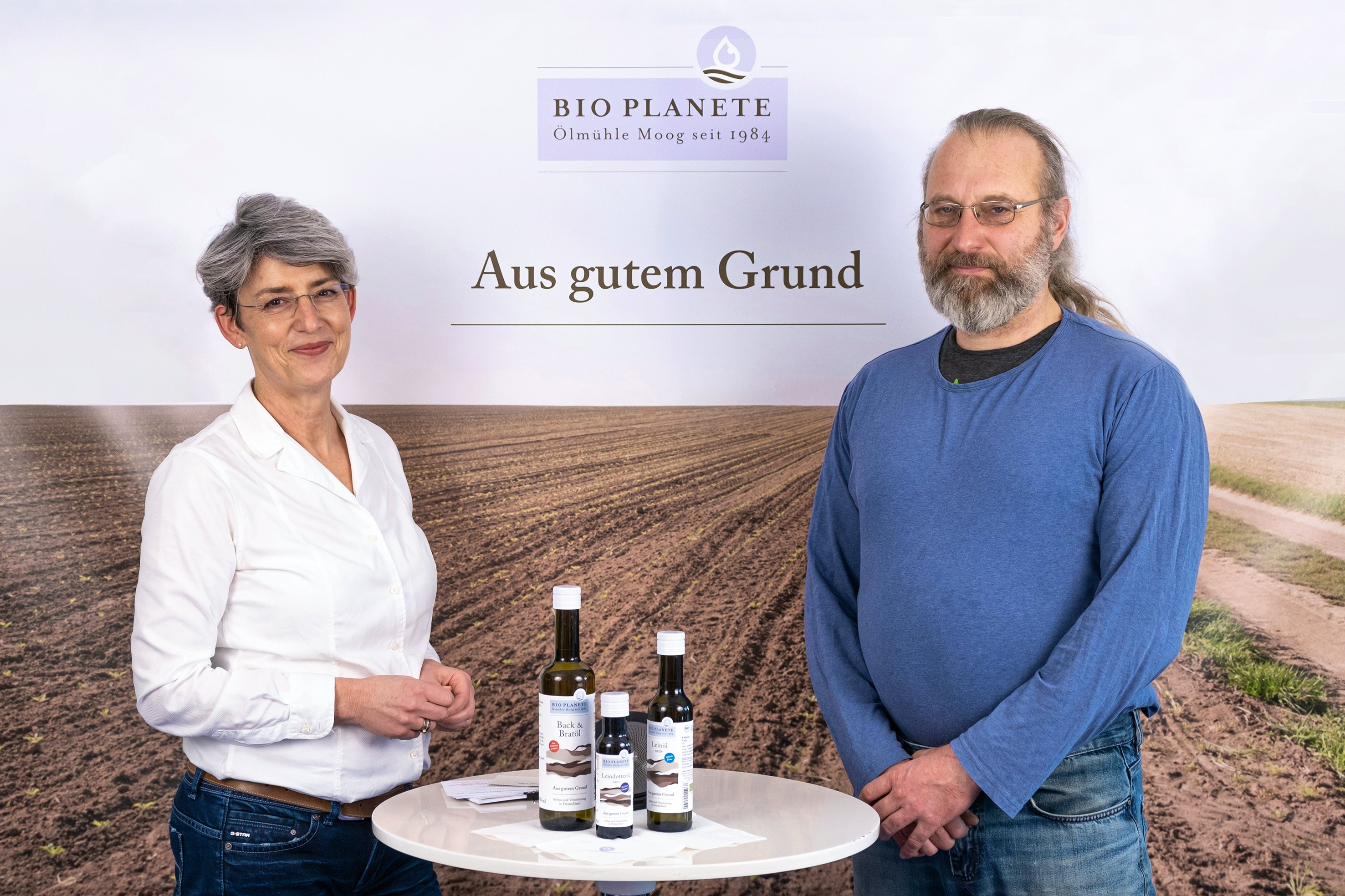 Judith Faller-Moog und Oliver Leipacher beim ersten Felseminar »Aus gutem Grund« von BIO PLANÈTE